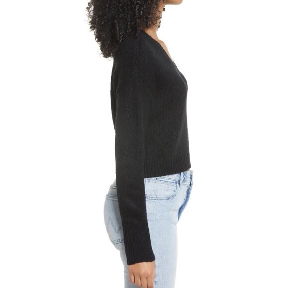 Bp. V-Neck Crop Sweater - Picture 2 of 2